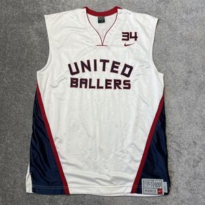 Vintage Nike United Ballers Jersey Large Basketball Paul Pierce Truth #34 NBA